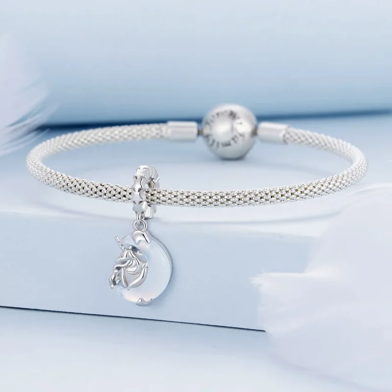 (immagine per) Pendente a forma di unicorno lunare stile Pandora - BSC926 - Visualizza 3