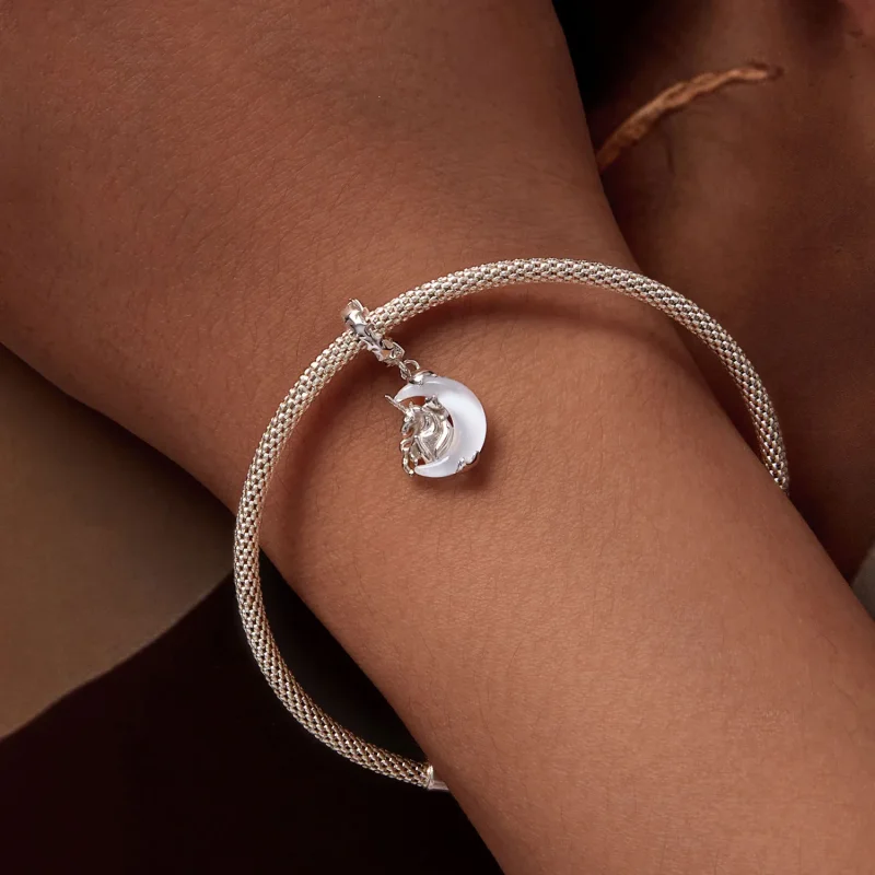 (immagine per) Pendente a forma di unicorno lunare stile Pandora - BSC926 - Visualizza 6