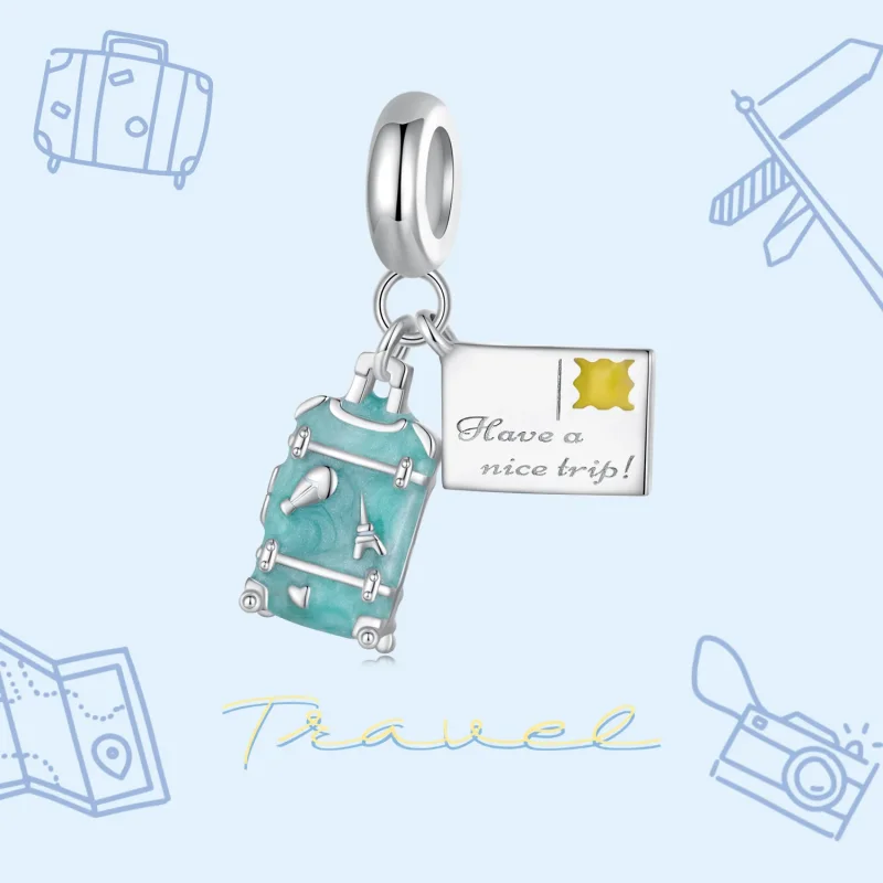 (immagine per) Pendente a forma di valigia stile Pandora - SCC2480 - Visualizza 3