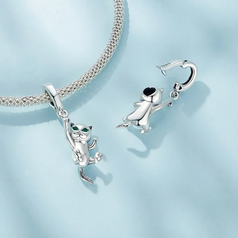 (immagine per) Pendente Gatto Stile Pandora - SCC2572 - Visualizza 5