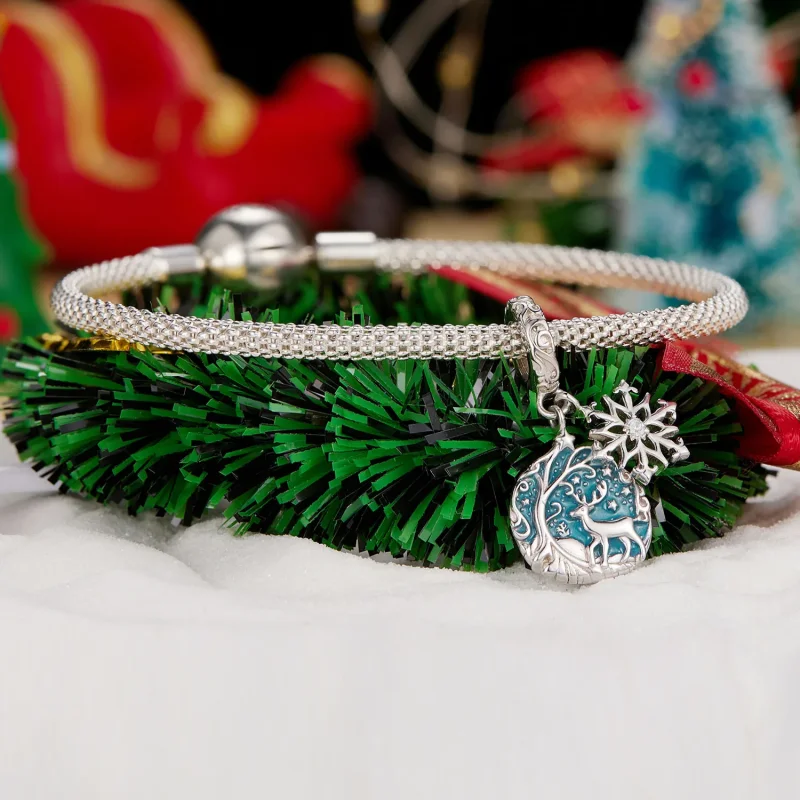 (immagine per) Pendente in stile Pandora con alce fosforescente - SCC2661 - Visualizza 3