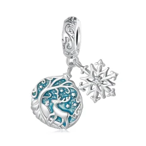 (immagine per) Pendente in stile Pandora con alce fosforescente - SCC2661