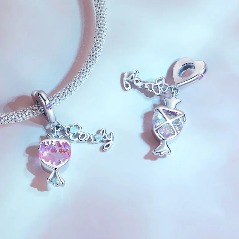 (immagine per) Pendente Pandora Style Pink Candy - SCC2640 - Visualizza 3