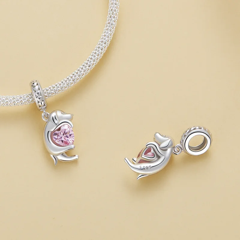 (immagine per) Pendente stile Pandora con cagnolino Golden Retriever - BSC799 - Visualizza 4