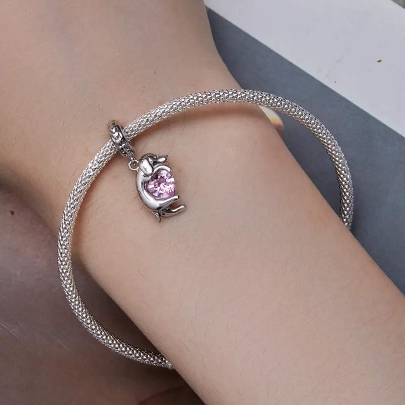 (immagine per) Pendente stile Pandora con cagnolino Golden Retriever - BSC799 - Visualizza 5