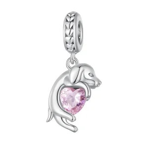 (immagine per) Pendente stile Pandora con cagnolino Golden Retriever - BSC799