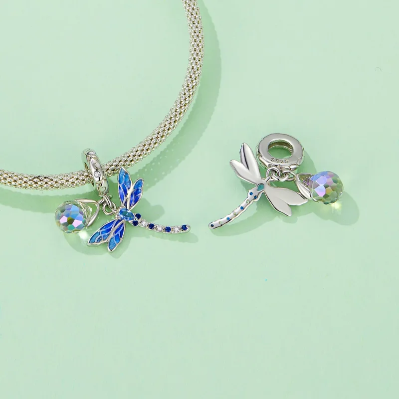 (immagine per) Pendente stile Pandora con libellula - SCC2597 - Visualizza 5
