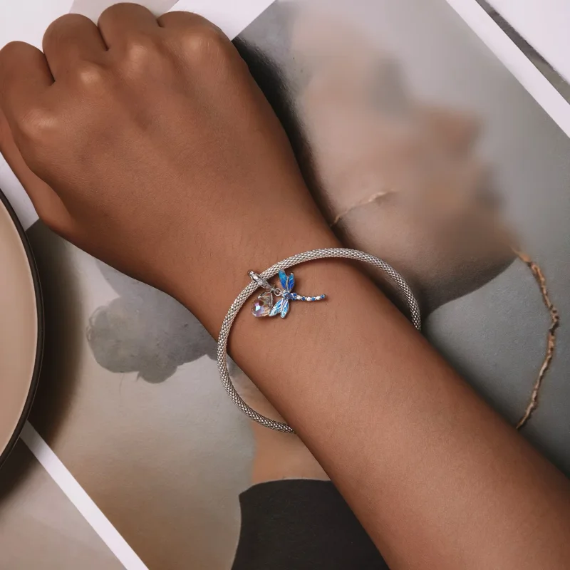 (immagine per) Pendente stile Pandora con libellula - SCC2597 - Visualizza 6
