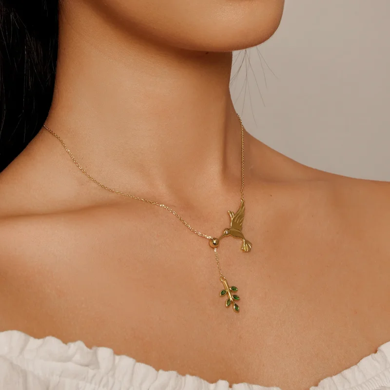 (immagine per) Saluto dell'uccello beccafico in stile Pandora - Collana in argento 925 - SCN217 - Visualizza 5