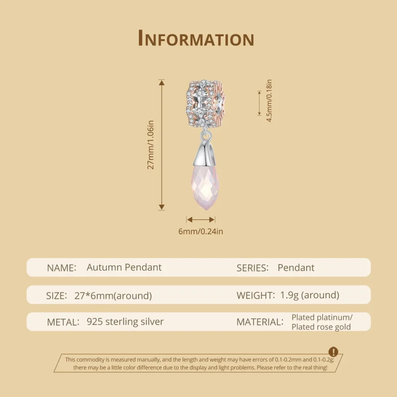 (immagine per) Stile Pandora Autunno Ciondolo - BSC906 - Visualizza 6