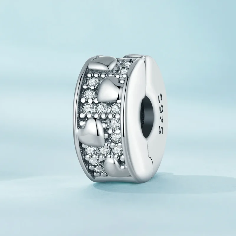 (immagine per) Stile Pandora Clip a Cuore - SCC2492 - Visualizza 2
