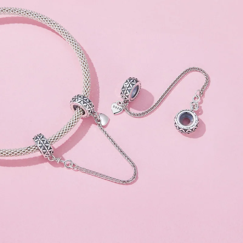 (immagine per) Stile Pandora Fiore della Vita Catena Sicura in Silicone - SCC2632 - Visualizza 4