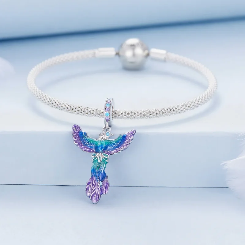 (immagine per) Stile Pandora Pendente Fenice - BSC880 - Visualizza 3