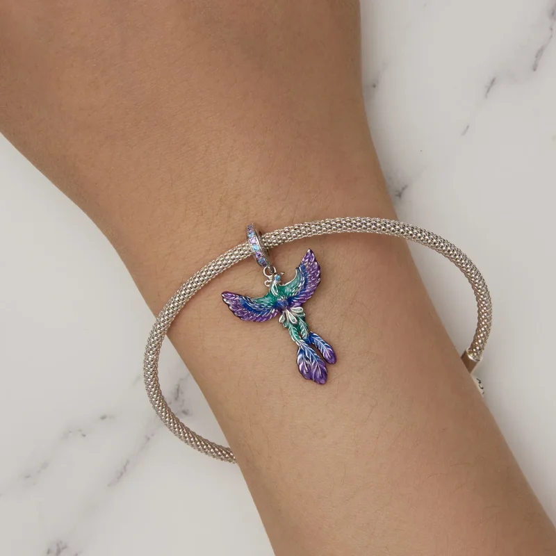 (immagine per) Stile Pandora Pendente Fenice - BSC880 - Visualizza 6