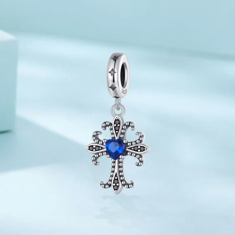 (immagine per) Stile Pandora Retro Croce Pendente - SCC2643 - Visualizza 2
