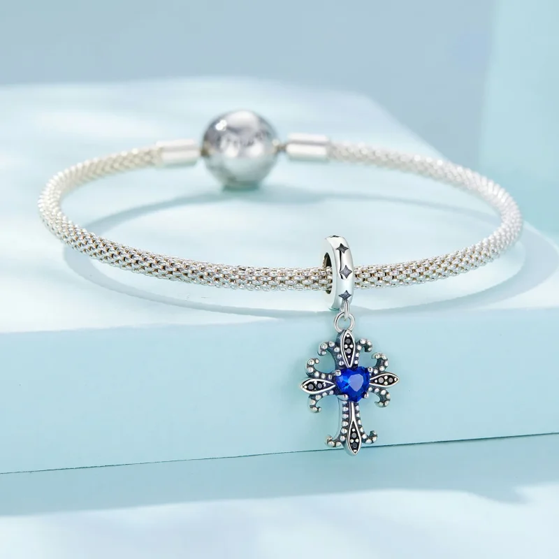 (immagine per) Stile Pandora Retro Croce Pendente - SCC2643 - Visualizza 3