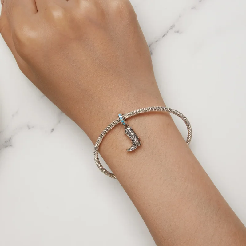 (immagine per) Stivale a pendente in stile Pandora in pelle da cowboy - SCC2566 - Visualizza 5