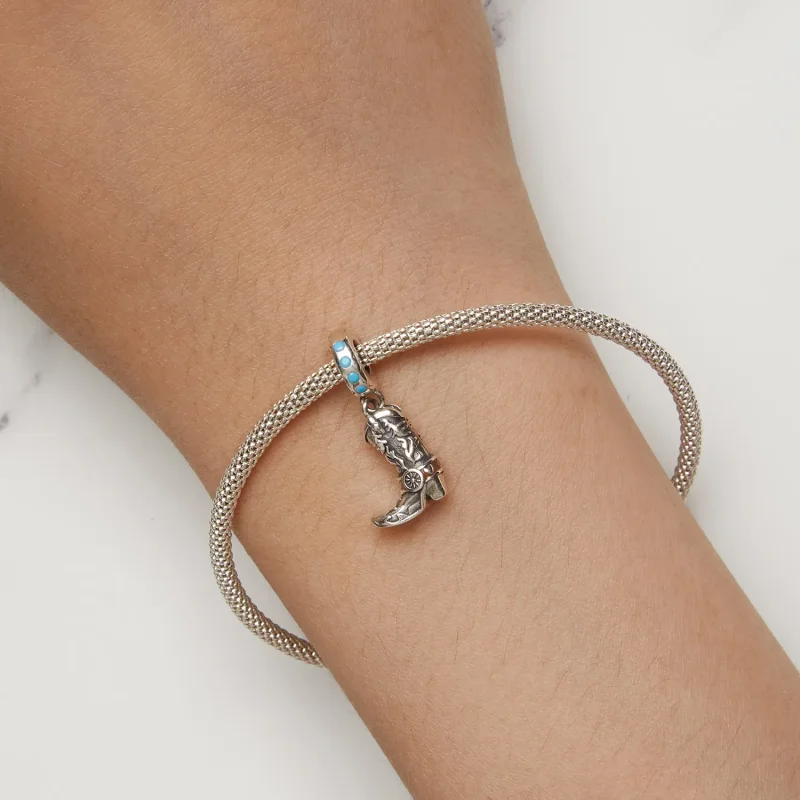(immagine per) Stivale a pendente in stile Pandora in pelle da cowboy - SCC2566 - Visualizza 6