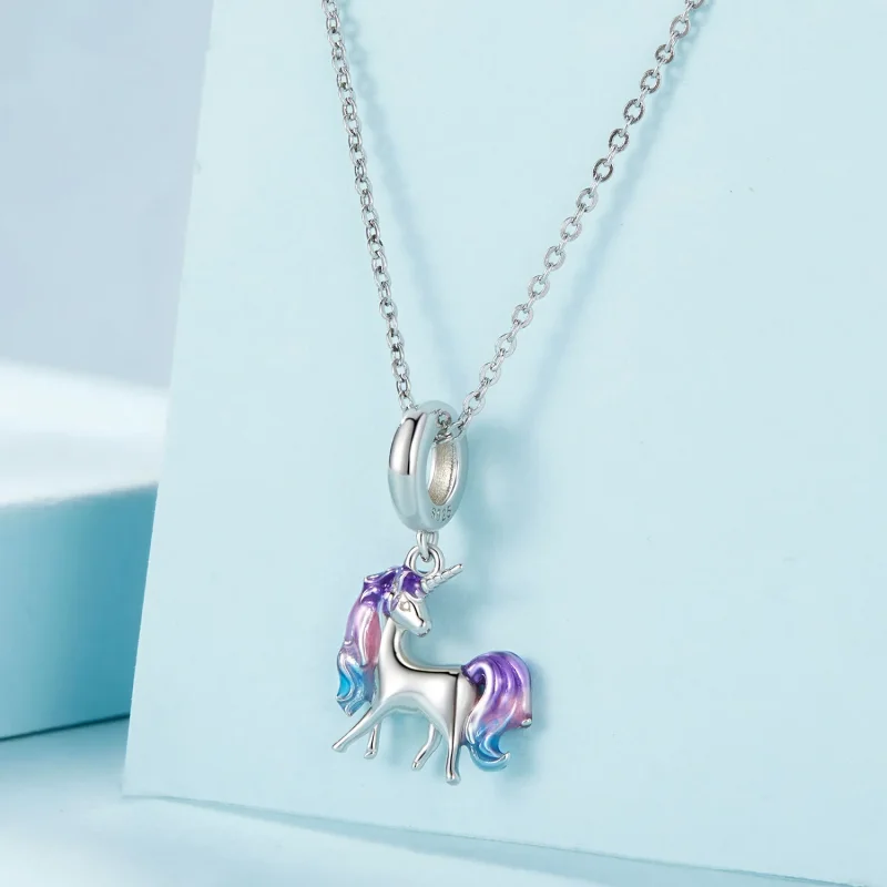 (immagine per) Unicorno a pendente stile Pandora - SCC2621 - Visualizza 2