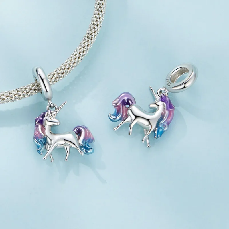 (immagine per) Unicorno a pendente stile Pandora - SCC2621 - Visualizza 4