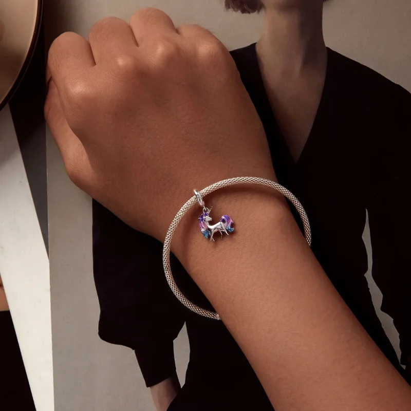 (immagine per) Unicorno a pendente stile Pandora - SCC2621 - Visualizza 5