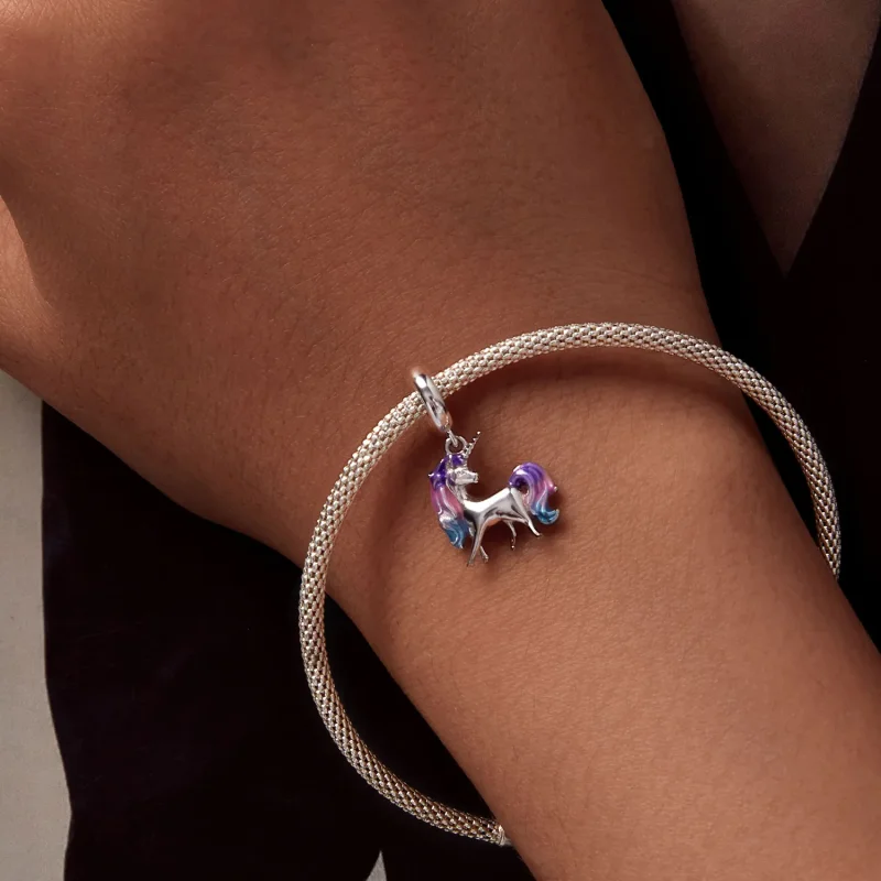 (immagine per) Unicorno a pendente stile Pandora - SCC2621 - Visualizza 6