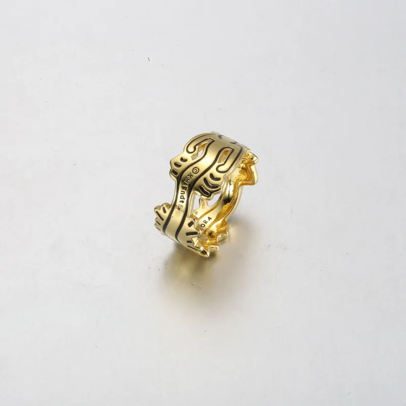 (immagine per) Anello aperto Keith Haring™ x Pandora con figura ondulata - 162226C01 - Visualizza 3