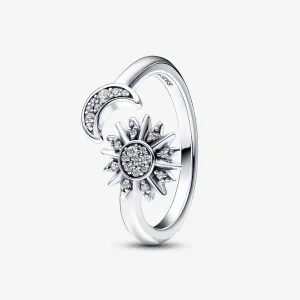 (immagine per) Anello aperto sole e luna in argento sterling - 192845C01
