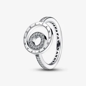 (immagine per) Anello con pavé di cerchi con logo Pandora - 192316C01