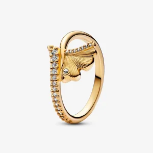 (immagine per) Anello Ginkgo placcato oro 14k - 162444C01