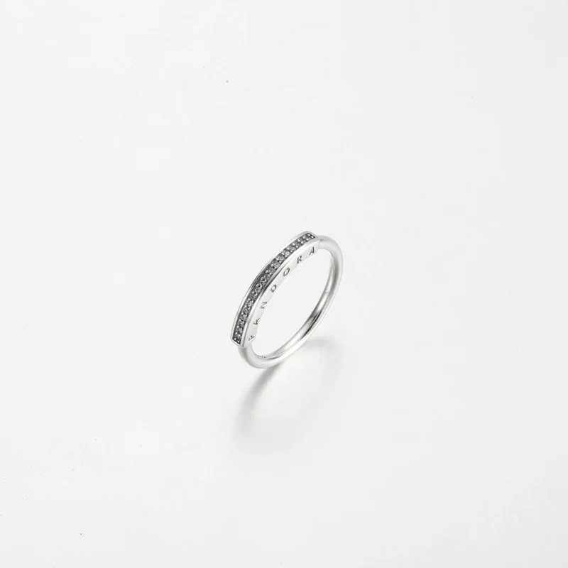 (immagine per) Anello Pandora Signature ID con pavé - 192283C01 - Visualizza 2