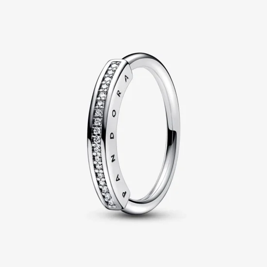 (immagine per) Anello Pandora Signature ID con pavé - 192283C01