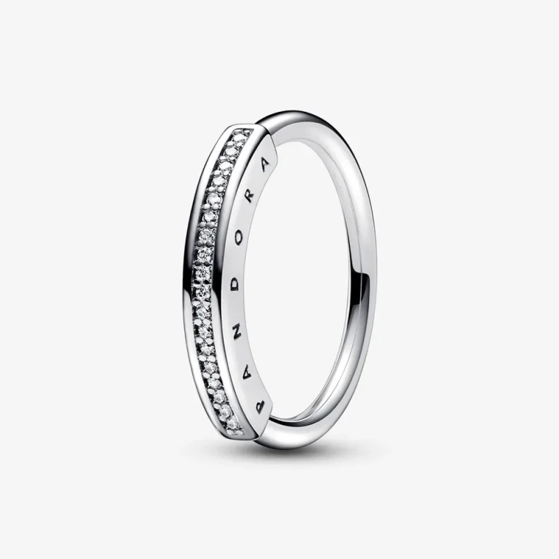 (immagine per) Anello Pandora Signature ID con pavé - 192283C01