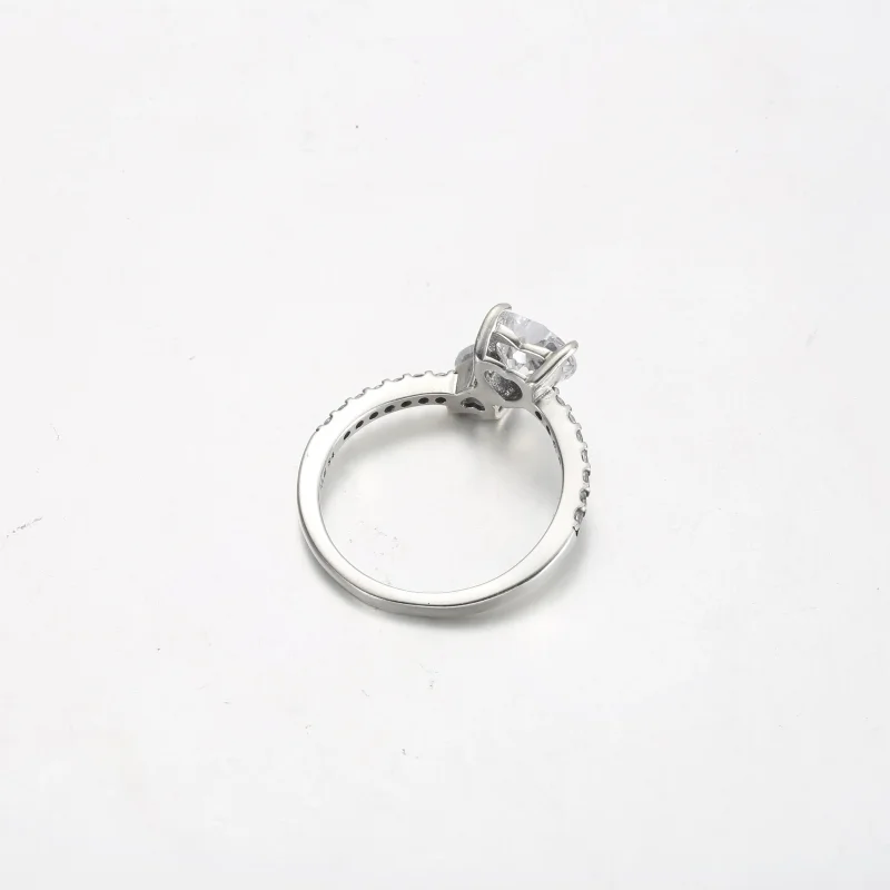 (immagine per) Anello scintillante con doppio cuore - 191198C01 - Visualizza 3