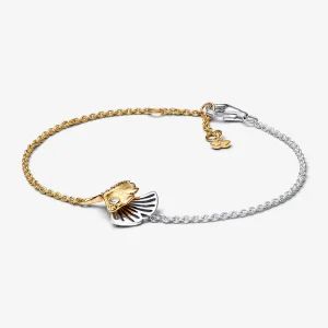 (immagine per) Bracciale a catena in argento sterling Ginkgo e placcato oro 14k - 562427C01