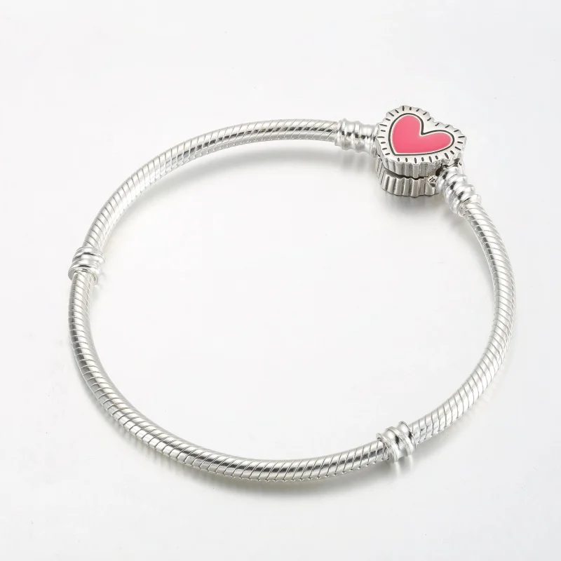 (immagine per) Bracciale Keith Haring™ x Pandora Moments con catena serpente a cuore radioso - - Visualizza 2