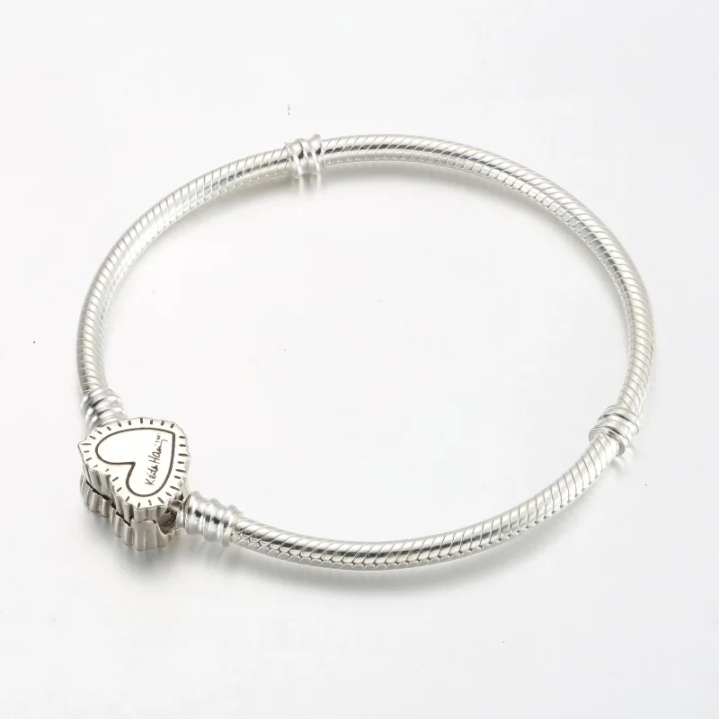 (immagine per) Bracciale Keith Haring™ x Pandora Moments con catena serpente a cuore radioso - - Visualizza 3