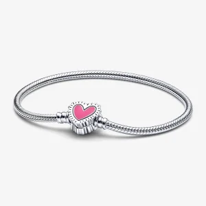 (immagine per) Bracciale Keith Haring™ x Pandora Moments con catena serpente a cuore radioso - 592217C01