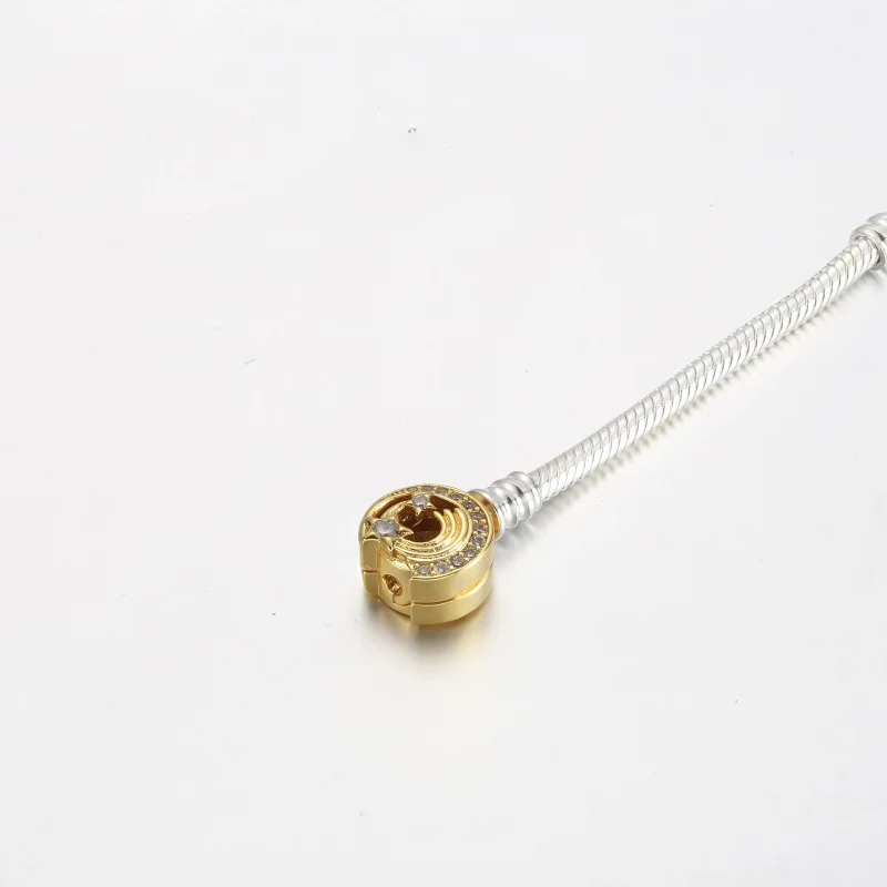 (immagine per) Bracciale Pandora Moments con catena a forma di serpente e chiusura con stella c - Visualizza 4