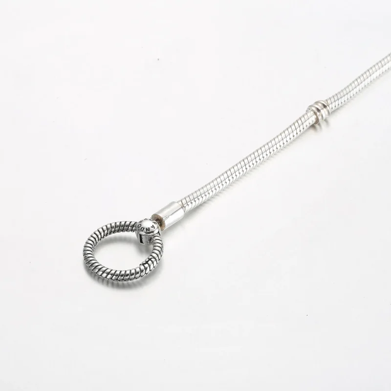 (immagine per) Bracciale Pandora Moments con catena a serpente con chiusura O - 592242C00 - Visualizza 4