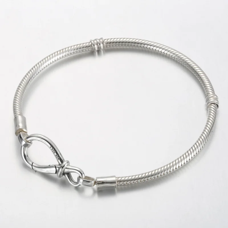 (immagine per) Bracciale Pandora Moments con catena serpente e nodo infinito - 590792C00 - Visualizza 2