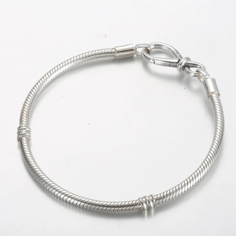 (immagine per) Bracciale Pandora Moments con catena serpente e nodo infinito - 590792C00 - Visualizza 3