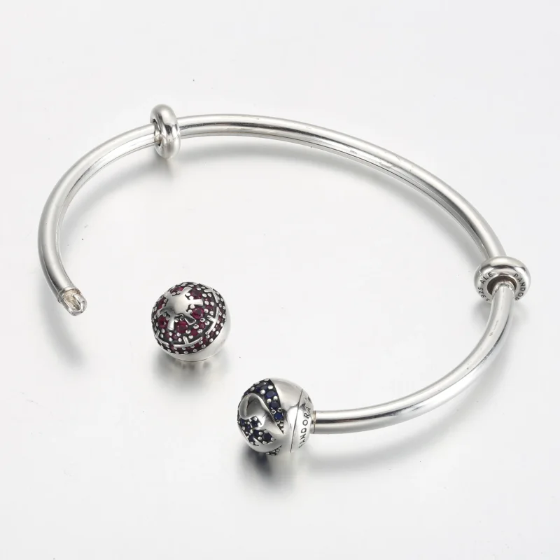 (immagine per) Bracciale rigido aperto Pandora Moments Star Wars™ con logo del lato chiaro e os - Visualizza 4