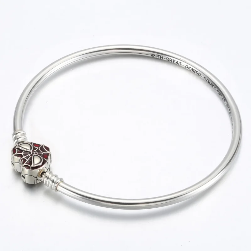 (immagine per) Bracciale rigido Pandora Moments con chiusura maschera Marvel Spider-Man - 59232 - Visualizza 2