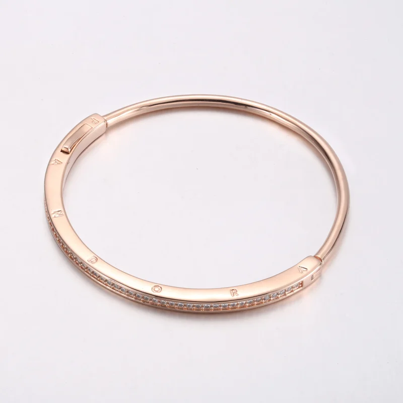(immagine per) Bracciale rigido Pandora Signature ID con pavé - 582313C01 - Visualizza 2