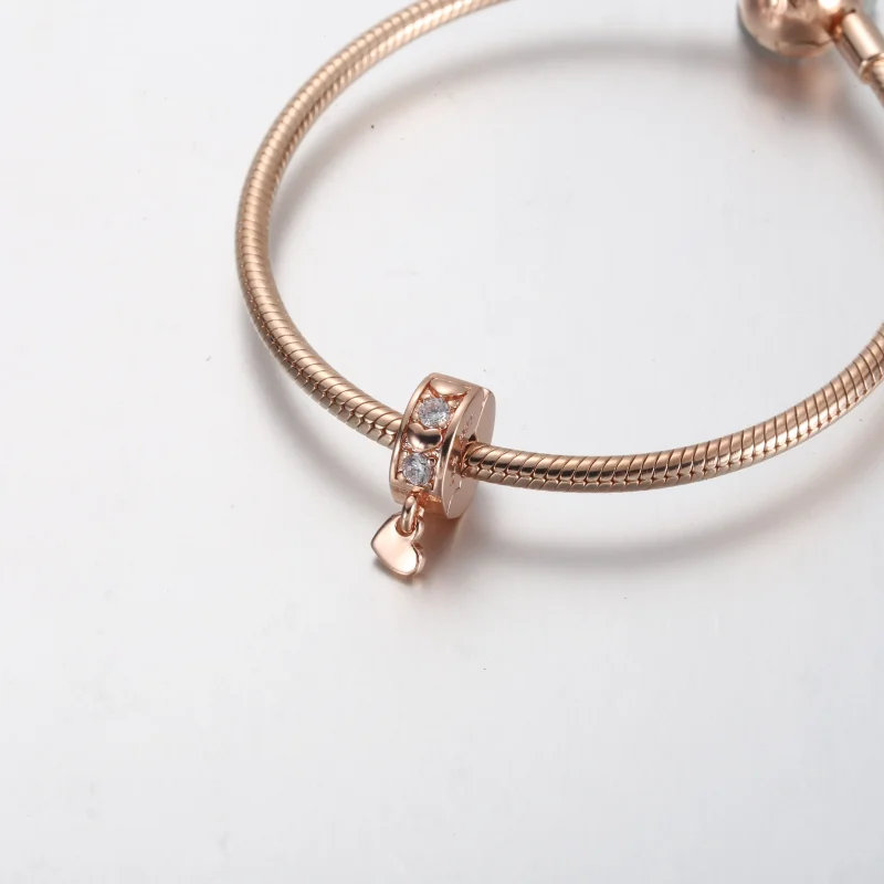 (immagine per) Charm a clip pendente scintillante con cuori infiniti - 782253C01 - Visualizza 4