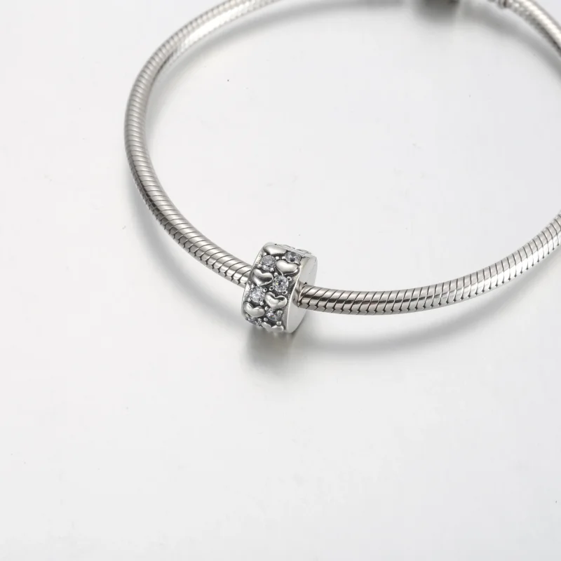 (immagine per) Charm a clip scintillante con cuori infiniti - 792235C01 - Visualizza 4