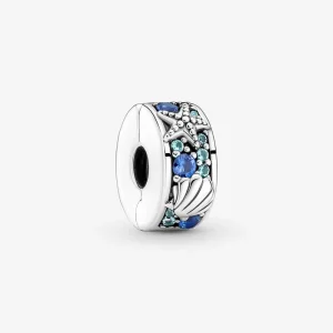(immagine per) Charm con clip a forma di stella marina e conchiglia tropicale - 791678C01