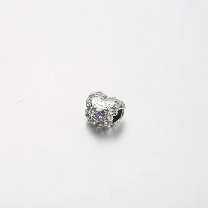 (immagine per) Charm PANDORA a cuore mamma margherita - 791155C01 - Visualizza 2