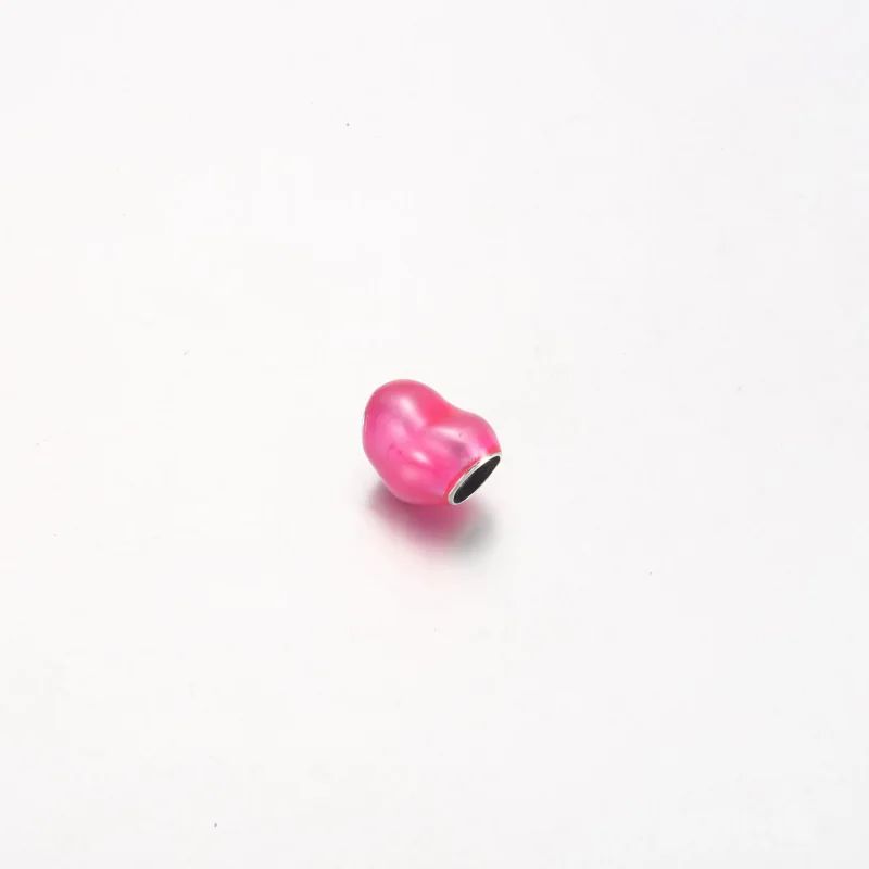 (immagine per) Charm PANDORA a cuore rosa metallizzato - 799291C03 - Visualizza 2